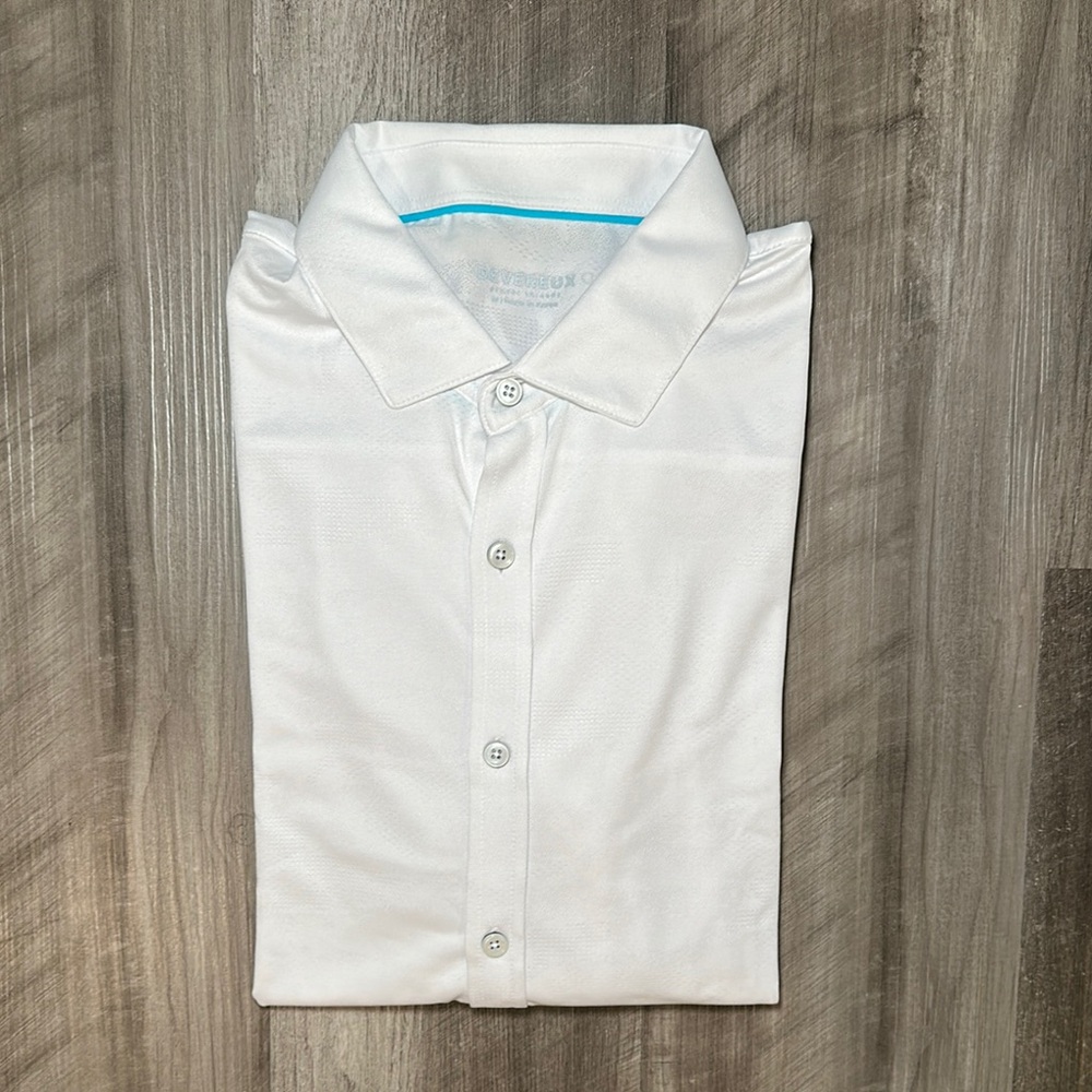 Devereux Proper Threads Textured Long Sleeve Button Down - Medium
